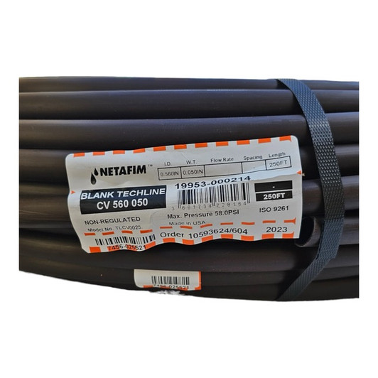 Netafim Blank CV Drip Tubing 17mm 250’ roll