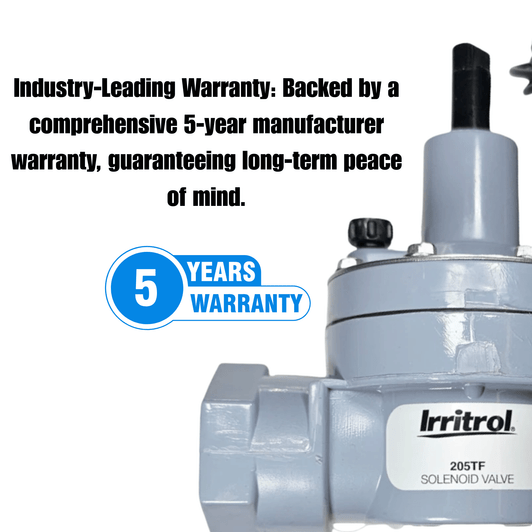 Irritrol 205TF - 1" 205 Series Globe Valve, NPT w/FC