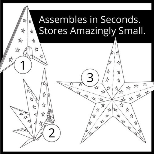 Red Aurora Superstar™ Moravian Star Light, Fold-Flat, Holiday LED Lights, Outdoor Rated 24" Red Aurora Superstar™ Moravian Star Light, Fold-Flat, Holiday LED Lights, Outdoor Rated 24"