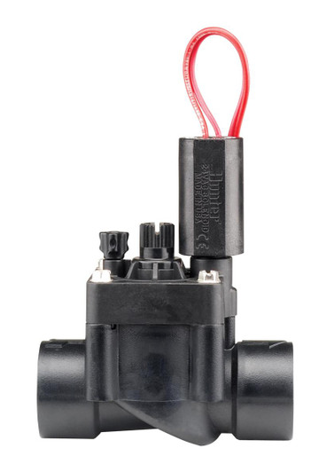 Hunter 1 inch PGV AC Screw-Top Valve close up of solenoid and flow control