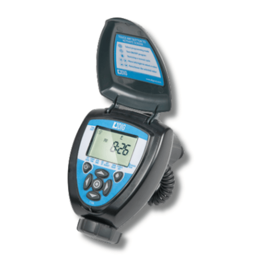 DIG 710A Battery Controller close-up angled view showing LCD screen MPN: 710A-000