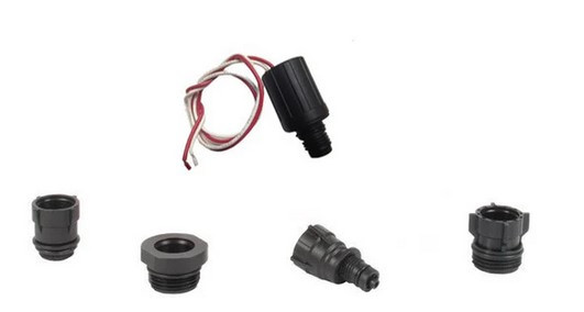 DIG DC Solenoid with 3 specific brand adapters profile view MPN: S-305DCA