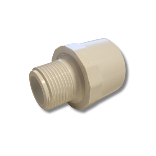 Dura 1" Insert x 3/4" MPT Adapter irrigation fitting side profile view MPN: 1436-102