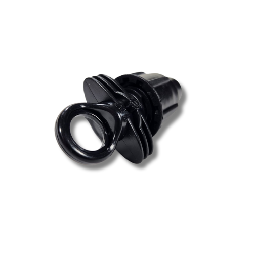 Teco I-Drop Leak-Stop Stake Assembly Plug top-down angled view of ring and base MPN: 210695