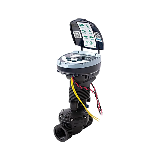 Side profile of Galcon DC-1BT battery operated controller and valve