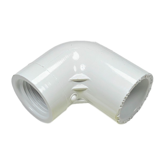 A versatile Dura 3/4" Schedule 40 combo elbow that connects a 3/4" PVC pipe (slip) to a 3/4" male-threaded fitting (FPT) at a right angle, common in irrigation and plumbing.