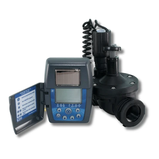 DIG LEIT-1 Solar Timer on 1 inch inline valve angled open interface MPN: ILV100