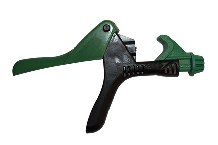 Drip Tape Hole Punch tool with green handle side profile MPN: ML-AMP-4