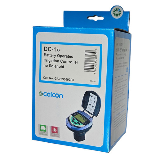 Galcon 1-Station Battery Controller blue retail packaging box MPN: GAJ1S0002P0