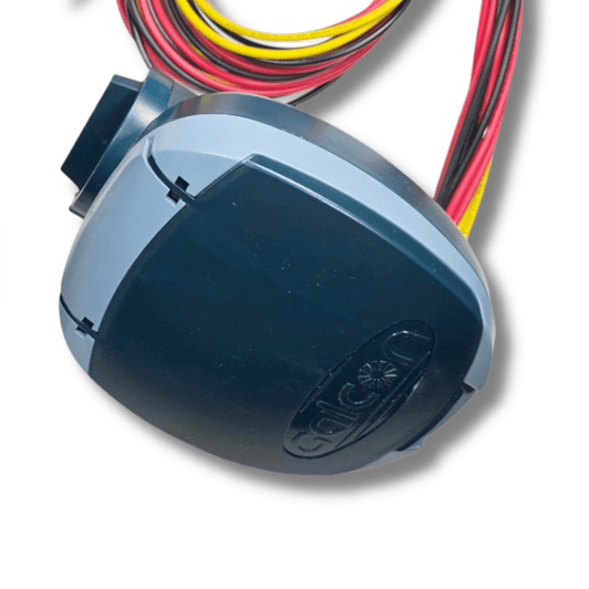 Galcon 4-Station Battery Controller closed blue housing with wire bundle MPN: GAJ4S0002P0