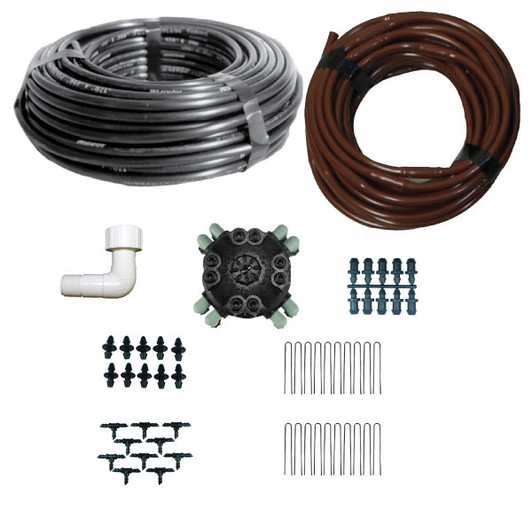 Indoor garden add on drip irrigation kit
