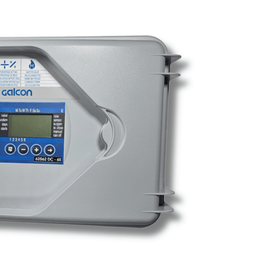 Galcon 6256S Controller close-up angled right view of the inner panel MPN: GAD6S0002S4