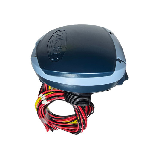 Galcon 6156 DC-6S 6-Station Battery Controller with closed dark blue waterproof housing MPN: GAJFSI002P0