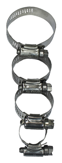 Stainless Steel Hose Clamps (10 Pack)