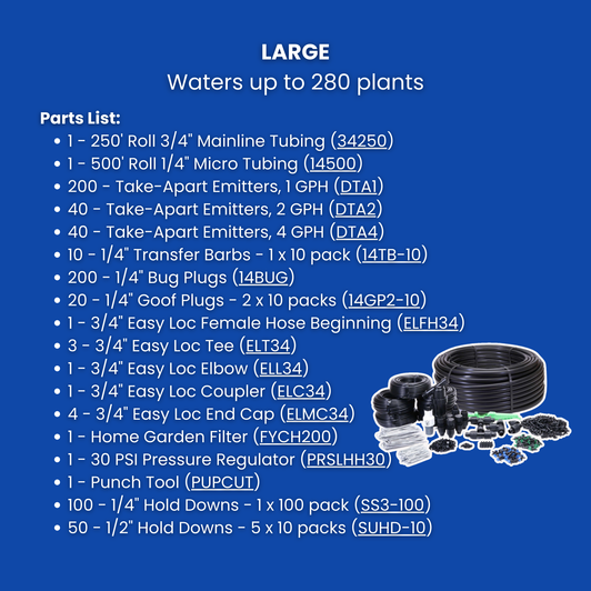 Individual Plant Irrigation Kit - Large