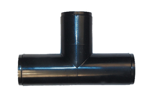 1/2" Compression Tee fitting for .700" OD poly tubing side profile MPN: 15-006