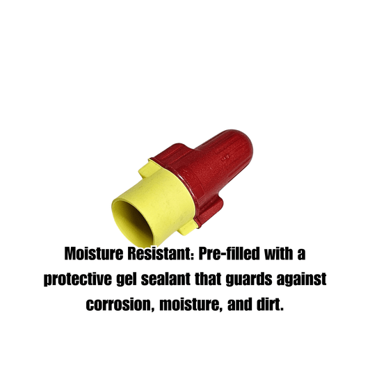 3M Scotchlok Connector infographic highlighting moisture-resistant gel seal MPN: 270308