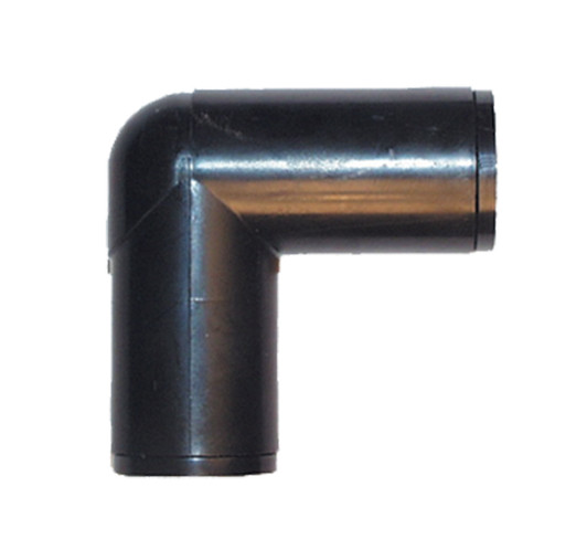 DIG 1/2" Compression Elbow for .700" OD poly tubing angled view MPN: 15-007