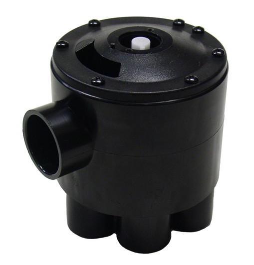 K-Rain 6 Outlet Automatic Distribution Valve black body profile view