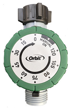 Orbit Mechanical Wind Up Hose Timer close-up of numbered dial MPN: 62034