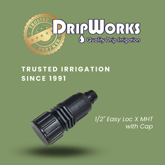 1/2” Tubing End Cap Drip Irrigation