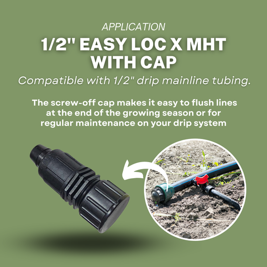 Application and flushing guide for Irritec Easy Loc End Cap MPN: A1-H6CAP