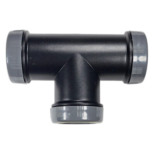 DripWorks 3/4" Compression Coupler straight connector with gray nuts for irrigation tubing SKU: CC34