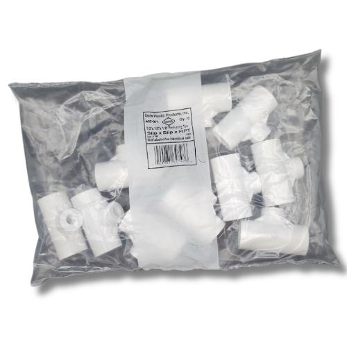 Dura Manifold Tees packaged in clear plastic bag