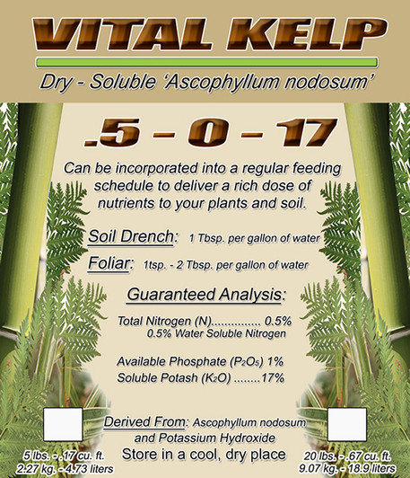 Vital Kelp 0.5-0-17, 1 lb