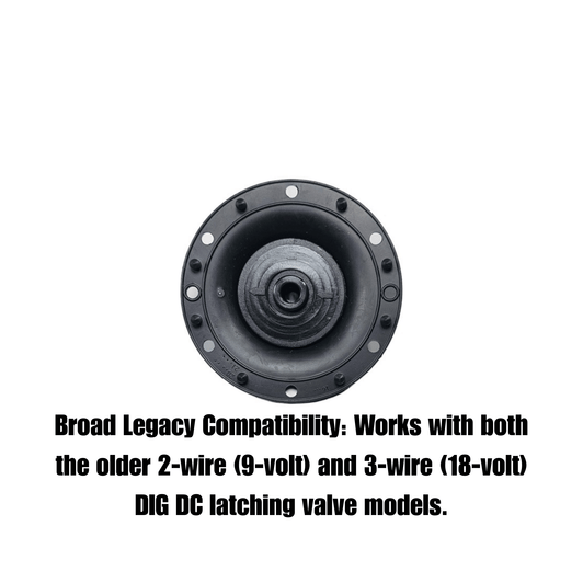 DIG Valve Replacement Diaphragm infographic on legacy 2-wire and 3-wire fit MPN: 03-025