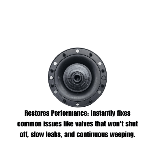 DIG Valve Replacement Diaphragm infographic detailing leak performance repair MPN: 03-025