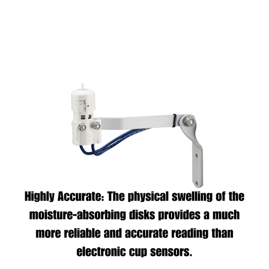 Hunter Mini-Clik NO Sensor infographic on accurate moisture disks MPN: MINI-CLIK-NO