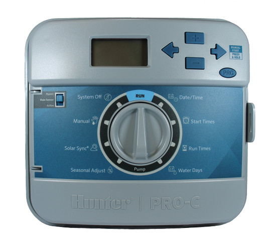 Hunter Pro-C Modular Controller 4-station base faceplate and programming dial MPN: PC400