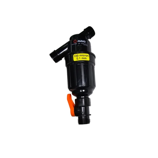 Amiad High Pressure Filter side profile showing flush valve