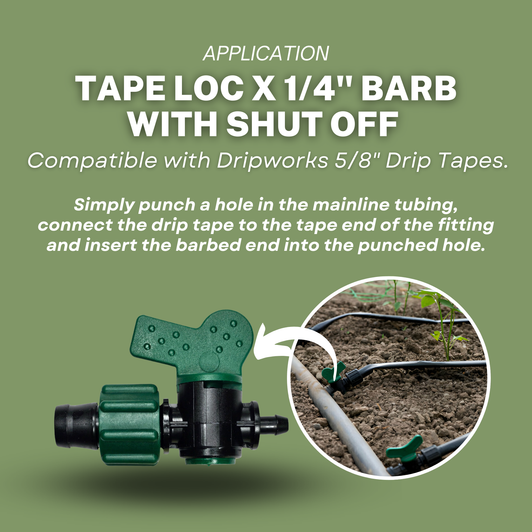 Irrigation Perma Lock 5/8” Tape x Barb