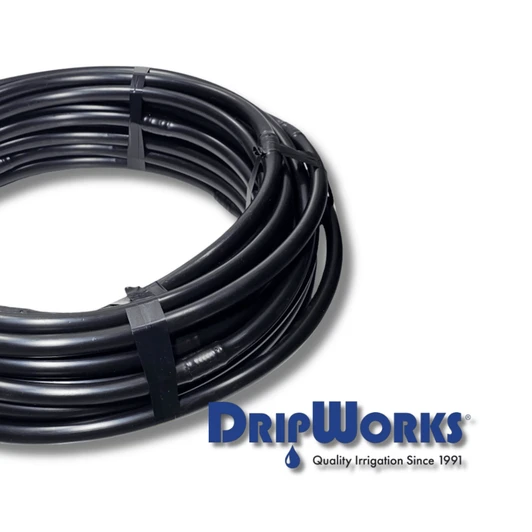 DripWorks Irritec 1/2" Emitter Tubing 36" Spacing coil with brand logo