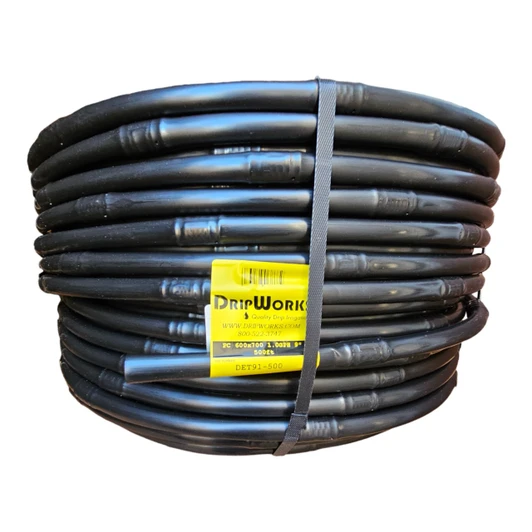 DripWorks Stack of three Irritec 1/2" Dripline tubing rolls 9" spacing