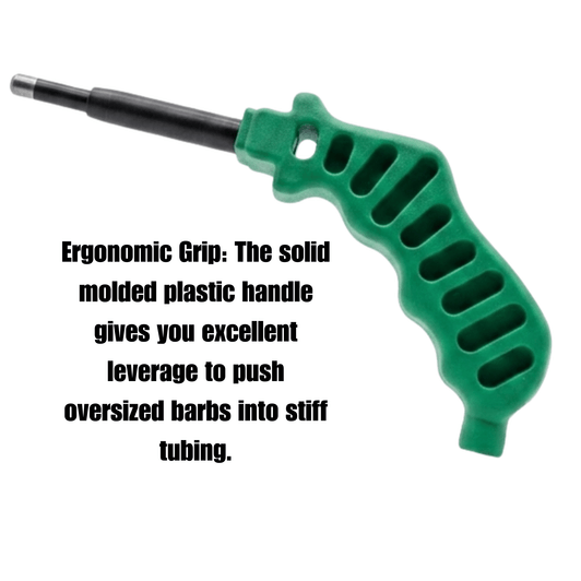 Jain .400 Barb Punch infographic highlighting ergonomic grip MPN: 101001107