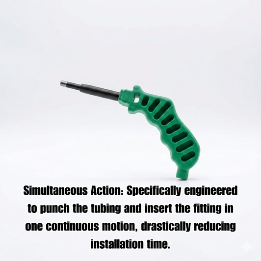 Jain .400 Barb Punch infographic explaining simultaneous action MPN: 101001107