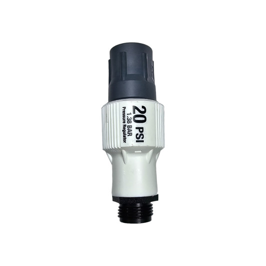 Senninger PRL-20 Low Flow Regulator vertical view with FHT x MHT connections MPN: PRL20-3FH3MH