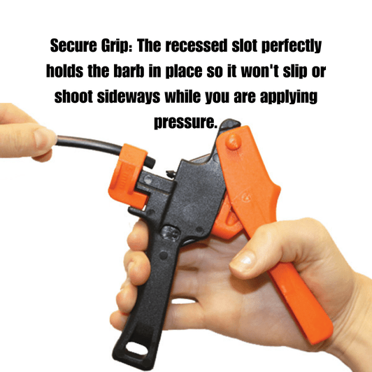 DripWorks Miracle Insert Tool infographic detailing secure grip slot
