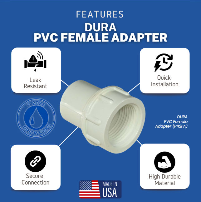 Dura 3/4" PVC Street 90 Degree Elbow MPT x Slip MPN: 412-007