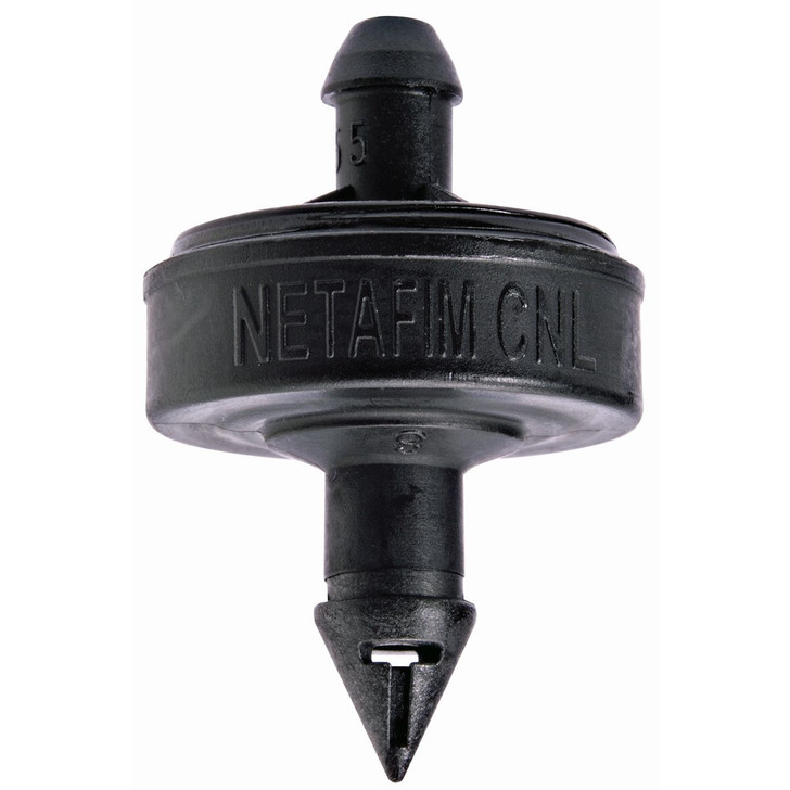 Netafim 1.0 GPH Self-Piercing Barb Emitter black profile view