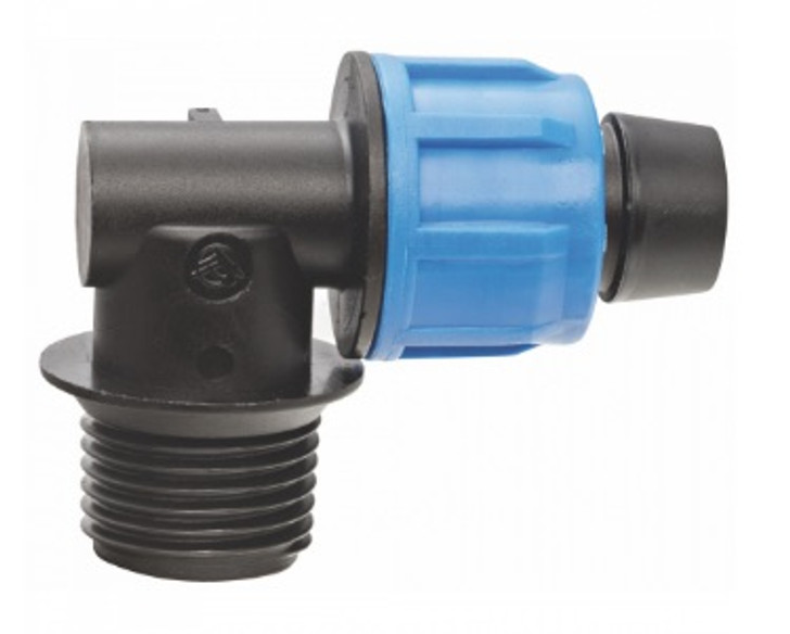 FlexNet Tape Elbow Start Connector - Tape Size : 5/8" Tape Drip Irrigation Fitting
