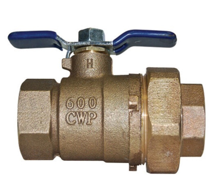 drip irrigation Febco LF Brass Ball Valve w/ Union 3/4"