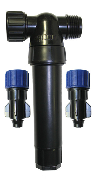 NDS Filter/Pressure Regulator Unit with two blue Smart Loc swivel outlets MPN: FPR17