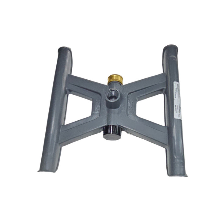 Naan Gray Plastic Base & Metal Head Sled Base Rotating Sprinkler