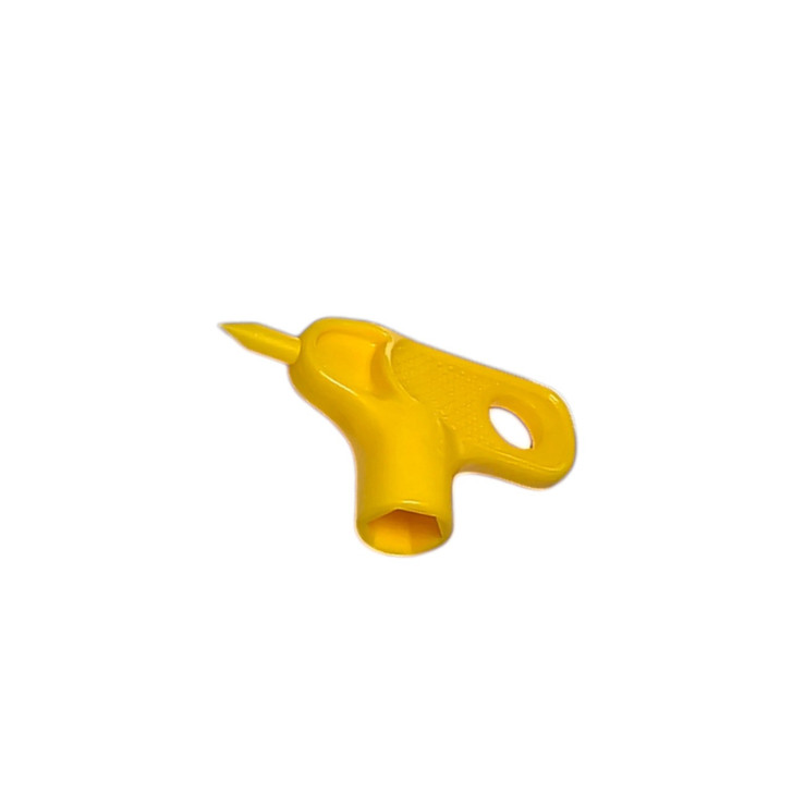 DripWorks Key Punch yellow plastic hole tool isolated profile view MPN: PUKEY