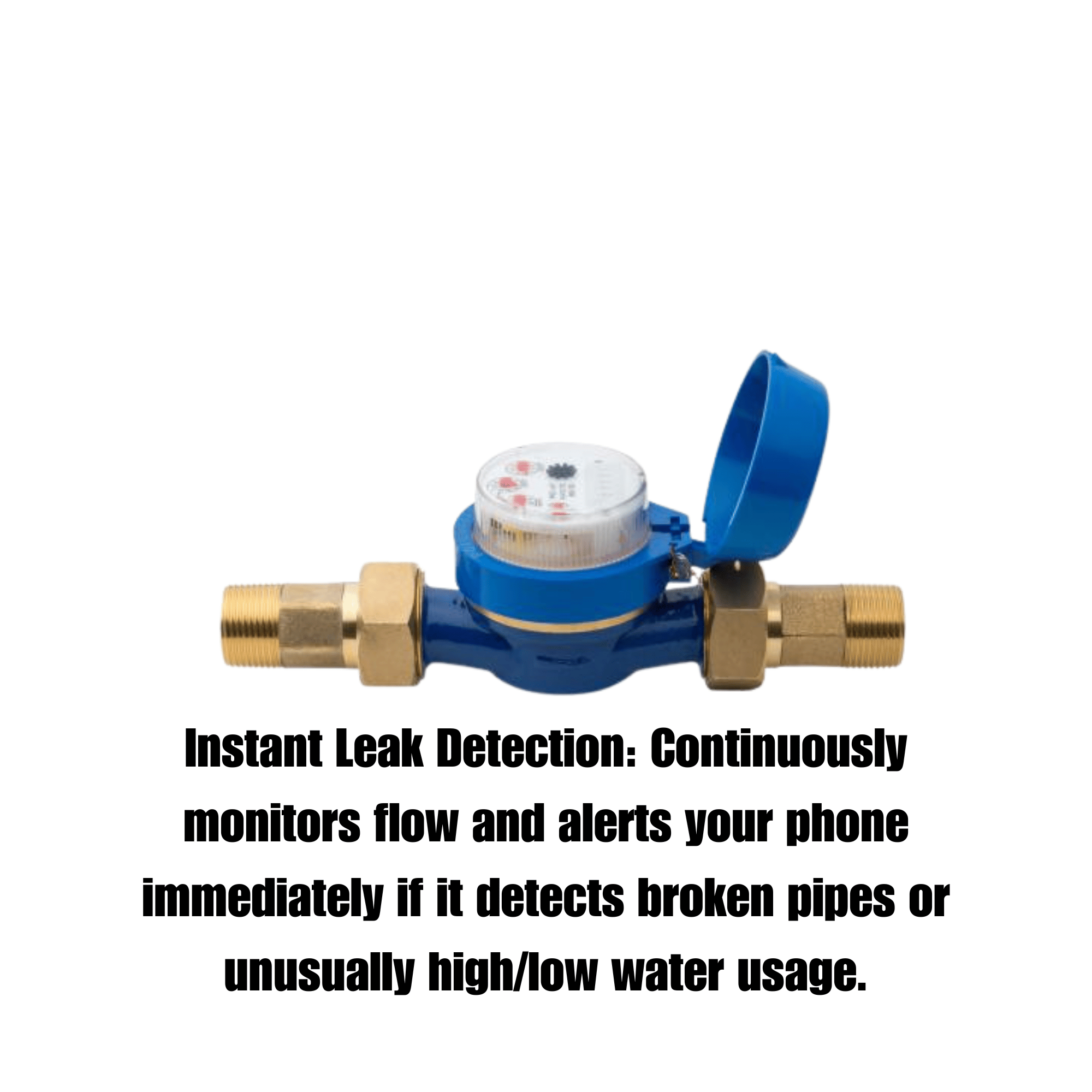 Hunter HC100FLOW Hydrawise 1" Flowmeter – Irrigatiesensor Voor HC Wi-Fi Controllers, Blauw