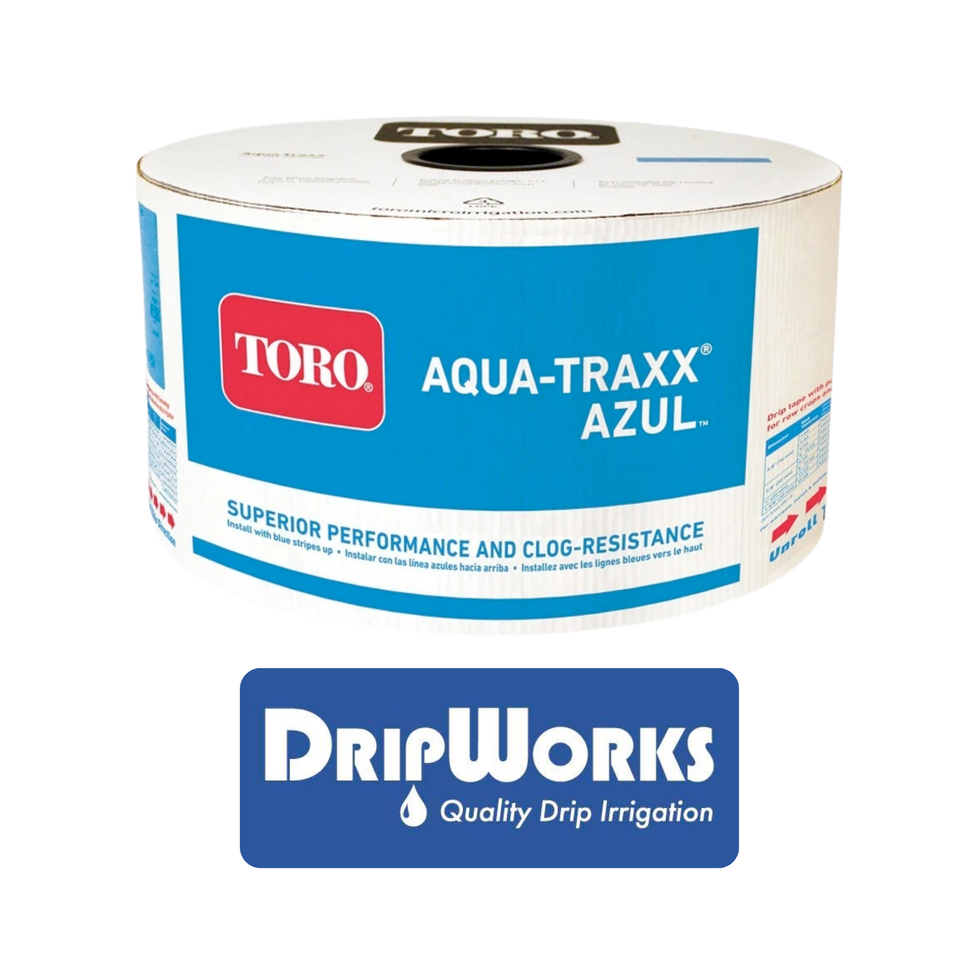 oro Ag Aqua-Traxx Azul 15 Mil Drip Tape Rolls | DripWorks